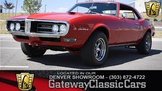 1968 Pontiac Firebird 366 Denver  Gateway Classic Cars [upl. by Janerich]