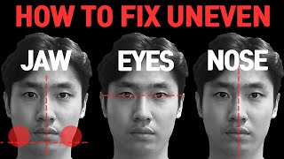 Fixing Uneven FaceJaw Eyes Nose Facial Asymmetry in 6 Minutes [upl. by Winsor231]