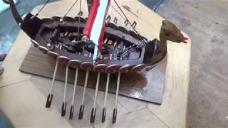 Viking longship model build school project [upl. by Etty725]