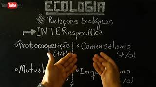 Relações ecológicas interespecíficas HARMÔNICAS  MUTUALISMO COMENSALISMO INQUILINISMO COOPERAÇÃO [upl. by Reisfield75]