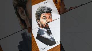 GOAT Vijay drawing in 💥Four different styles💥 vijay drawing [upl. by Flint]