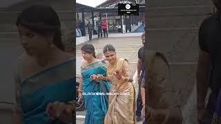 Sreevidya mullassery wedding 💍 cute entry [upl. by Eecyal]