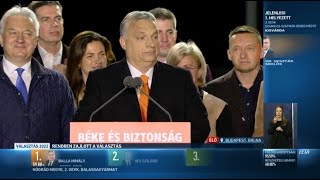 Választás 2022  Orbán Viktor győzelmi beszéde [upl. by Leahcimdivad222]