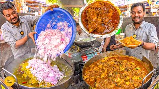 Mukherjee Nagar Chacha Bhatija Selling Cheapest Tawa Chicken Rs 70 Only l Delhi Food Tour [upl. by Aleahcim890]