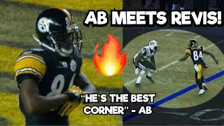 When Antonio Brown MET Darrelle Revis 😳 WR vs CB Antonio Brown Vs Darrelle Revis highlights [upl. by Fayette134]