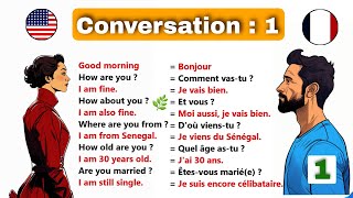 Conversation anglaisfrançais  Anglais facile  partie 1  ✪✪easy sentences to learn french 🌿 [upl. by Pierre]