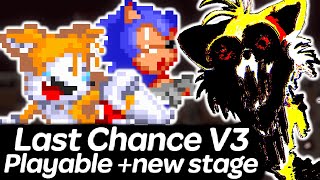 Vs Sonicexe ReRun  Last Chance V3 Playable  Friday Night Funkin [upl. by Ambrosia]