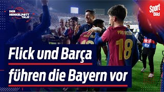 Champions League FC Bayern geht beim FC Barcelona gnadenlos unter  HenkelpottTalk [upl. by Nnyledam]