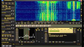 Firedrake turns into CNR1 echo jammer against Radio Free Asia 9355 kHz AM 06052013 2040z [upl. by Laney]