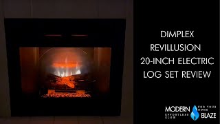 Dimplex Revillusion 20Inch Plugin Electric Log Set Review [upl. by Shem]