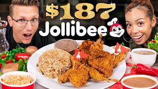 187 Jollibee Fried Chicken Taste Test  FANCY FAST FOOD [upl. by Hungarian]