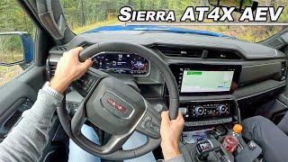 2023 GMC Sierra 1500 AT4X AEV Edition  Light Duty Off Road Pickup POV Binaural Audio [upl. by Aneerak]