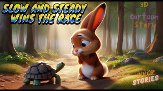 From Rivalry to Respect The Hare and the Tortoises New Race  Kids Cartoon Story [upl. by Enomad]