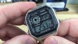 Casio world time Casio Royale illuminator [upl. by Scevo]