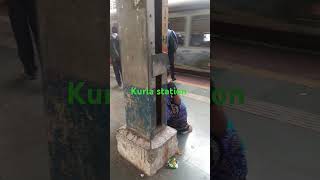 Kurla station Mumbai travelling kurlastation walkingtour travelingtour [upl. by Annaoj]