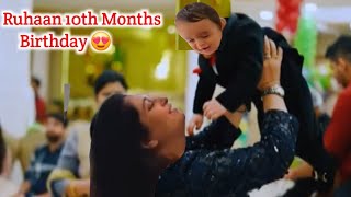 Ruhaan 10th Months Birthday Celebration🎂 Beautiful Moments😍 Dipika Ki Duniya Shoaib Ibrahim Vlog [upl. by Entirb]