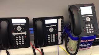 NRC Talking Clock on 3 Avaya phones [upl. by Kin]