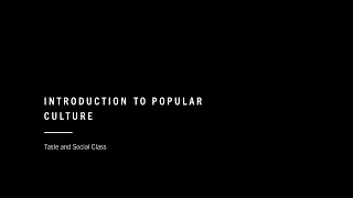 Taste and Social Class [upl. by Eggleston]