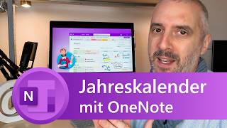 Kalender 2025 für OneNote Vorlage für Jahresplaner Download [upl. by Ellinet]