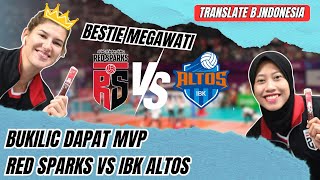 Bukilic Bestie Megawati Dapat MVP Red Sparks VS IBK Altos [upl. by Frager]