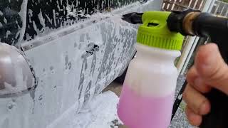 How to Wash a Car Using Snow Foam Without Pressure Washer [upl. by Heidie]