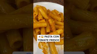 🍝😱 PASTA con SALSA de TOMATE FRESCO 🍅🇮🇹 pasta chefroberta italianfood [upl. by Nalehp]