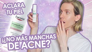 ¿La solución para MANCHAS DE ACNÉ  Serum TRIPLE EFECTO de Eucerin  Reseña  Simon Scarano [upl. by Roch849]