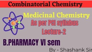 Combinatorial ChemistryLecture2 Solid Phase and Solution Phase Bpham 6 Sem Med Chem Biotech [upl. by Myca136]