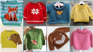 Beautiful Hand Knitted Baby Sweater Design  Latest Baby Sweater Design Knitting Pattern [upl. by Drucill609]