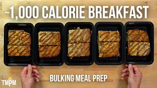 High Calorie Breakfast Meal Prep for Muscle Gain and Bulking  Big Boy Baked Oatmeal [upl. by Chernow]