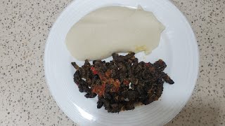 How to cook Mopane worms Madora or amaCimbi Zimbabwean recipe [upl. by Bik]