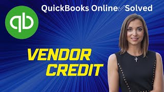 QuickBooks Online ✅ Solved  How to apply a vendor credit to an unpaid bill [upl. by Imat]