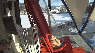 Looping Rocket Water Slide at Therme Amadé [upl. by Lrigybab]