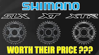 SHIMANO CRM SLX vs XT vs XTR CHAINRINGS  Are They Worth Their Price [upl. by Meng]