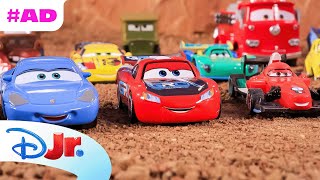 AD  Lightning McQueen and Francesco Race in Radiator Springs  Pixar Cars x Mattel  disneyjr [upl. by Eterg]