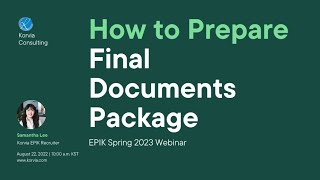 How to Prepare Final Docs Package for EPIK [upl. by Josee]