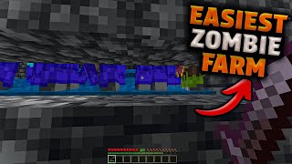 Simple 121 Zombie Spawner XP Farm in Minecraft Bedrock MCPEXboxPSSwitchPC‏ [upl. by Aikar170]