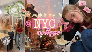 COLLEGE IN NYC what its actually like study vlog concerts amp mental breakdowns lol [upl. by Alyakem]