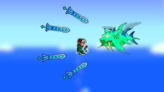 Defeat Duke Fishron  Master Mode  Pre  Plantera  No Damage  Natural Terrain [upl. by Gonyea680]