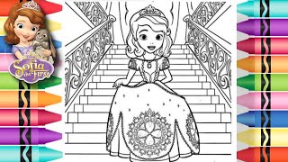 Princess sofia drawing  Princess Sofia cartoon  episode14  Colouring 🌈🦄✨ Craft [upl. by Nemzzaj]