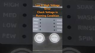 Low or High Voltage Error in Voltas Beko Washing Machine washingmachine error lowvoltage [upl. by Novyart]