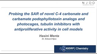 Novel C4 carbonate podophyllotoxin analogs and photocages tubulin inhibitors with cancer activity [upl. by Olodort]