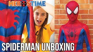 Spiderman Costume Unboxing  Herostime Custom Cosplay Suit [upl. by Yelsnia790]