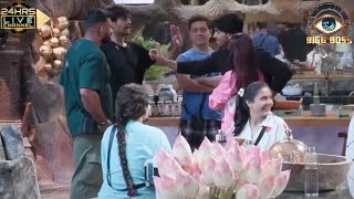 Bigg Boss 18 LIVE Vivian Shehzada Mein Hui Fight Vivian Ne Kiya Shehzada Ki Bolti Band [upl. by Tarfe763]