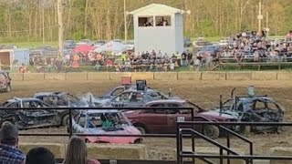 2024 EVERTON FIRE DEPARTMENT DEMOLITION DERBY MINI CARS CONNERSVILLE INDIANA [upl. by Leizar]