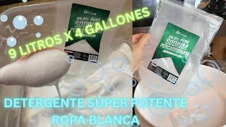 COMO HACER DETERGENTE PARA ROPA BLANCA SÚPER POTENTE 🥼🫧 [upl. by Monahon]