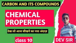 carbon and its compounds class 10 chemical properties of carbon compounds class 10 [upl. by Aeret]