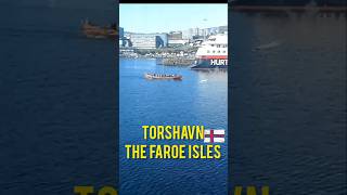 Viking longboat and the worlds best prison with its stunning view Torshavn faroeislands fjords [upl. by Niwhsa]