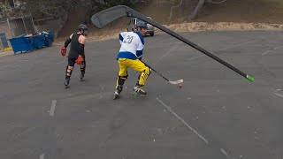 Santa Monica beach hockey [upl. by Einahpehs]