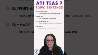 ATI TEAS V7 Topic Sentence  How to Find It teasprep futurenurse [upl. by Richart]